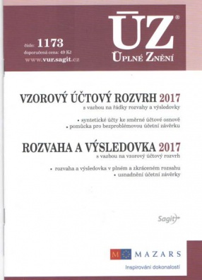 ÚZ č.1173 Vzorový účtový rozvrh, Rozvaha a výsledovka 2017