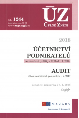 ÚZ č.1244 Účetnictví podnikatelů, Audit 2018