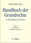 Handbuch der Grundrechte in Deutschland und Europa Band IX