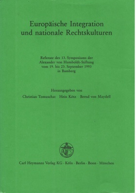 Europäische Integration und nationale Rechtskulturen