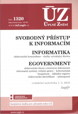 ÚZ č.1320 Svobodný přístup k informacím, Informatika, eGovernment