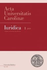 Acta Universitatis Carolinae Iuridica 1/2019