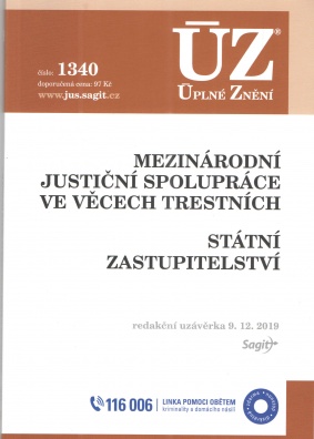 ÚZ č.1340 Mezinárodní justiční spolupráce