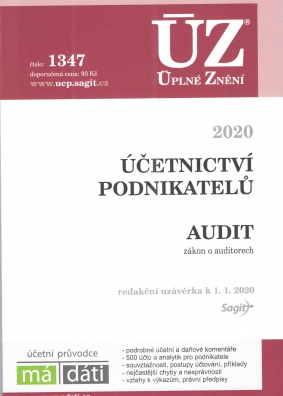 ÚZ č.1347 Účetnictví podnikatelů, Audit, 2020