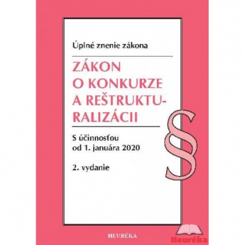 ÚZZ 2020 - Zákon o konkurze a reštrukturalizácii. 2.vyd.