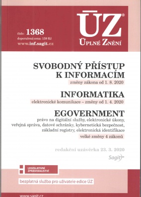 ÚZ č.1368 Svobodný přístup k informacím, Informatika, eGovernment