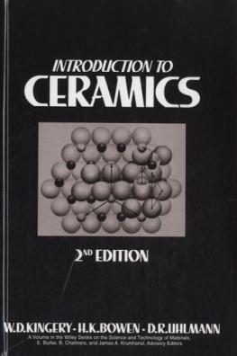 Introduction to Ceramics 2nd Edition