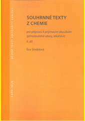 Souhrnné texty z chemie pro přípravu k přijímacím zkouškám I., 5. vydání