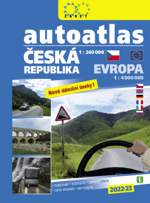 Autoatlas Česká republika + Evropa 1:240 000 / 1:4 000 000