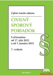 Civilný sporový poriadok. Úzz, 7. vyd., 6/2022