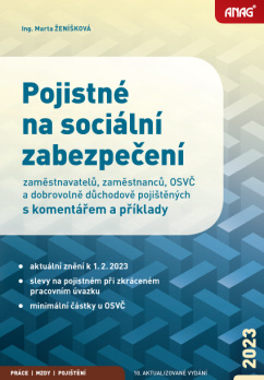 Pojistné na sociální zabezpečení zaměstnavatelů, zaměstnanců, OSVČ a dobrovolně důch. 2023