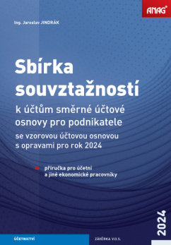 Sbírka souvztažností k účtům směrné účtové osnovy pro podnikatele se vzorovou účtovou osnovou 2024