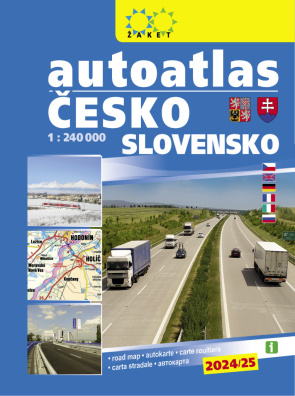 Autoatlas Česká republika Slovenská republika 1:240 000, 2024/25