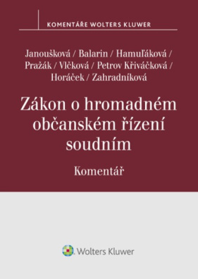 Zákon o hromadném občanském řízení soudním. Komentář