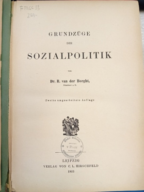 Grundzüge der Socialpolitik