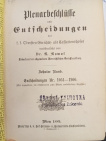 Plenarbesschlüffe und Entscheidungen des f. f. Obersten Rechts ale affationshofes