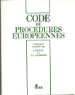 Code de Procedures Europeennes 1990