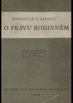 Komentář k zákonu o právu rodinném