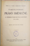 Československé právo směnečné druhé upravené vydání