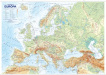 Európa – štáty a reliéf, office, nástěnná 1 : 4 500 000