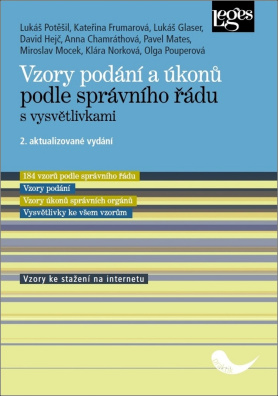 Vzory podání a úkonů podle správního řádu s vysvětlivkami, 2. aktualizované vydání