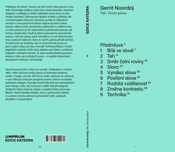 Tah. Teorie písma 14. svazek Edice Katedra