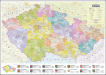 Česko administrativní mapa nástěnná, 1:500 000