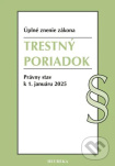 Trestný poriadok, 2 vydanie, 9/2025