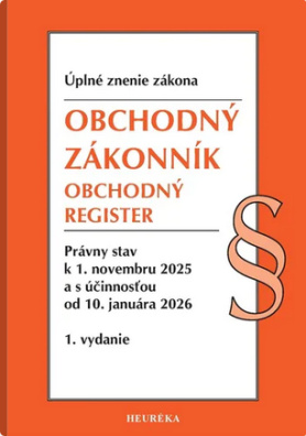 Obchodný zákonník. Obchodný register, 11/2025