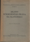 Dejiny súkromného práva na Slovensku