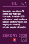 Zákony III./A 2026 - Pracovnoprávne vzťahy a zamestnávanie