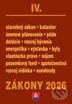 Zákony 2026 IV – Stavebný zákon a územné plánovanie