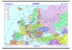 Evropa - nástěnná mapa Státy a území 1:5 000 000