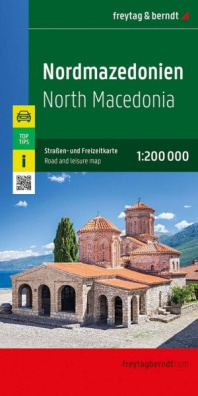 Severní Makedonie 1:200 000 / automapa + volnočasová mapa
