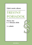 Trestný poriadok. 3. vyd., 2/2026