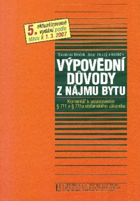 Výpovědní důvody z nájmu bytu, 5. vydání