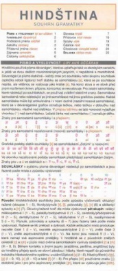 Hindština - souhrn gramatiky leporelo