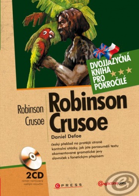 Robinson Crusoe-dvojjazyčná kniha AJ-ČJ+2CD