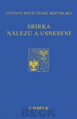 Sbírka nálezů a usnesení ÚS ČR, svazek 62, včetně CD