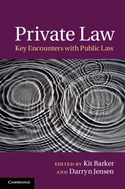 Private Law: Key Encounters with Public Law