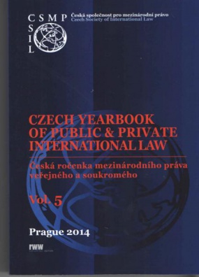 Czech Yearbook of Public&Private International Law. Vol. 5/2014